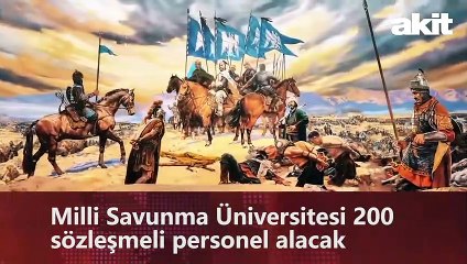 Milli Savunma Üniversitesi 200 sözleşmeli personel alacak