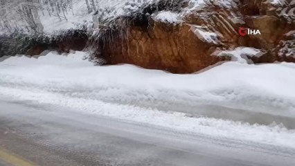 Kartepe'de Nisan ayında kar sürprizi