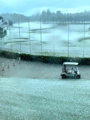 Antalya'da dolu şaşkınlığı