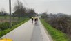 Tour des Flandres: entrainement de l'équipe Jumbo Visma avec Van Aert, Van Hooydonck et Roosen