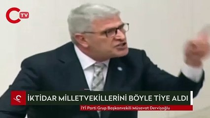 İYİ Partili Dervişoğlu iktidar milletvekillerini böyle tiye aldı