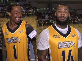 Nick Cannon & The Game Prep for BET Celeb Basketball Game