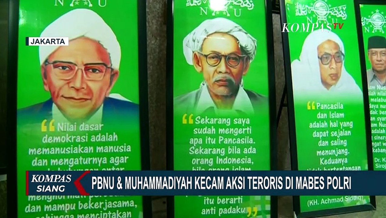 PBNU dan Muhammadiyah Kecam Aksi Teroris di Mabes Polri