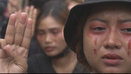 Myanmar protesters rally as Thailand slams military crackdown