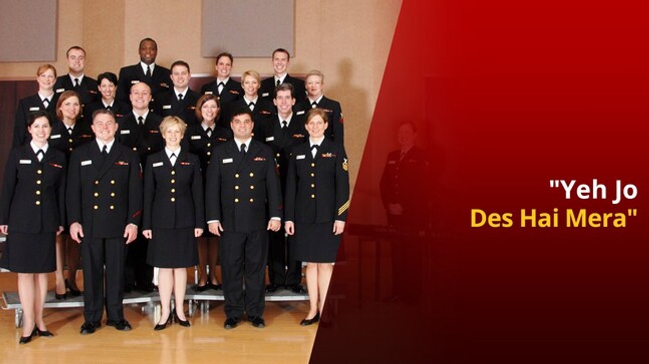 US Navy Personnels Sing SRK’s Swades Song