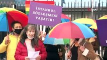 LGBT'li sapkınlardan İP'e ziyaret! Meral Akşener poz vermeye utandı