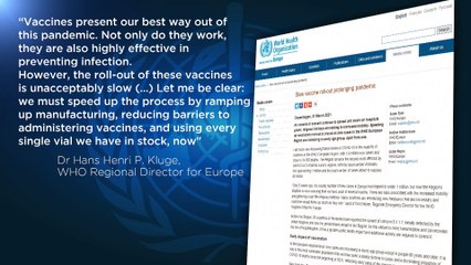 L'OMS dénonce la "lenteur inacceptable" de la vaccination en Europe