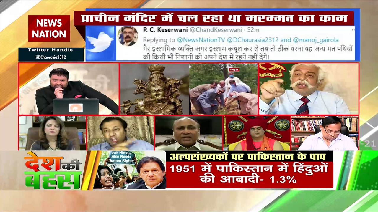 Desh Ki Bahas :  Hindu temples vs fundamentalists in Pakistan