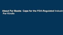 About For Books  Capa for the FDA-Regulated Industry  For Kindle