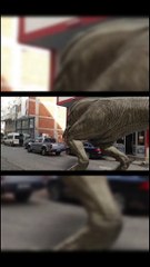 ( T-Rex in the alley) #T-Rex, #dinasour, #AR,
