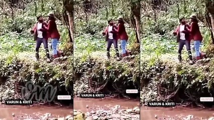 Varun Dhawan is scared as Kriti Sanon Pushes him on Bhediya Sets | Behind The Scenes