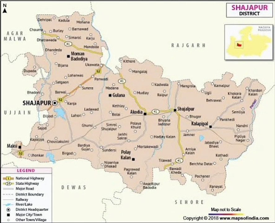 शाजापुर शहर और जिले के इन क्षेत्रों में मिले को...