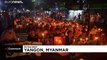 Candlelight vigil in Yangoon marks coup anniversary
