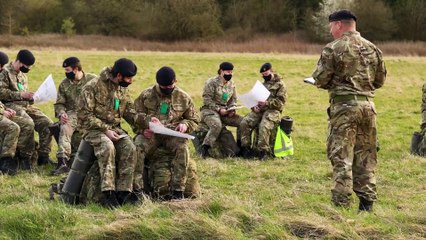 Trainee sailors’ outdoor skills tested on Salisbury Plain