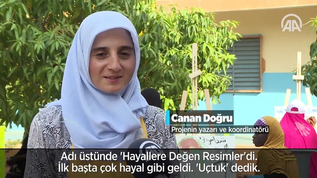 3 kıtadaki yetim çocuklar hayallerini resmediyor