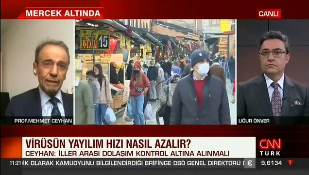 Virüsün yayılım hızı nasıl azalır? Prof. Mehmet Ceyhan canlı yayında açıkladı