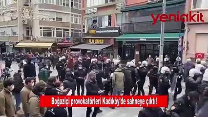 Dağılın uyarılarına aldırış etmeyen Boğaziçi provokatörleri taşkınlık çıkarttı!