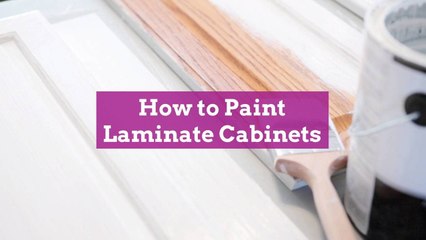 How to Paint Laminate Cabinets