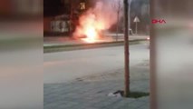 Son dakika haber... TOKAT Park halindeki otomobil alev alev yandı