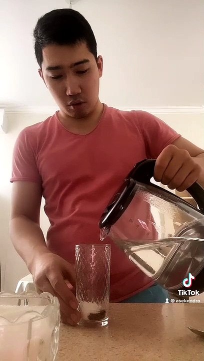 Guy Using Mixer Sends Glass into Perpetual Motion