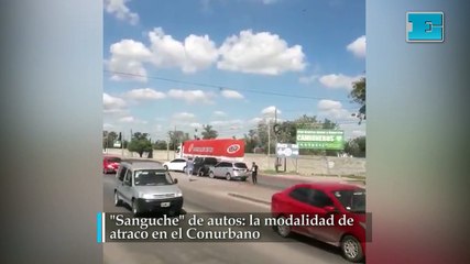 "Sanguche" de autos: la modalidad de atraco en el Conurbano