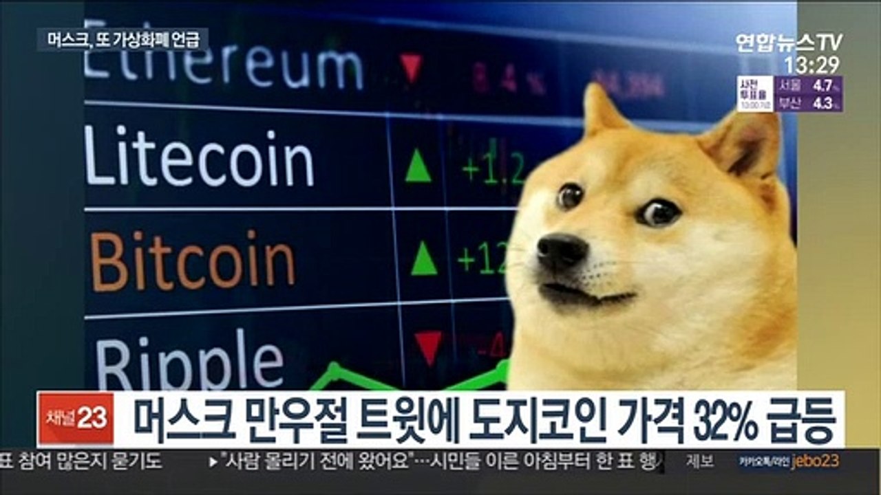 머스크 만우절 말장난에 가상화폐 '도지코인' 급등