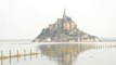 Le Mont-Saint-Michel redevient une île le temps des grandes marées