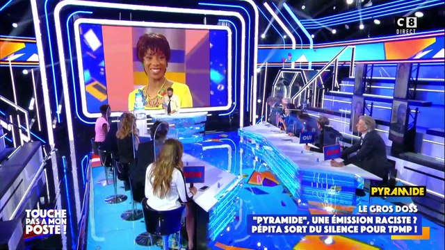 Racisme dans le jeu Pyramide - La réaction déconcertante de Pépita chez Hanouna hier, où elle accuse TMC: C’est moi qu’ils ont salie. On ne joue pas avec moi, on ne m’humilie pas comme ça