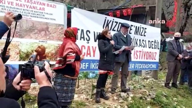 İkizdere'de taş ocağına karşı protesto: Kadınlar bölgeye sahip çıkarsa 10 tane Cengiz gelse fayda etmez
