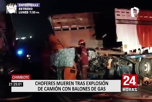 Áncash: Choque de camiones deja a dos conductores fallecidos