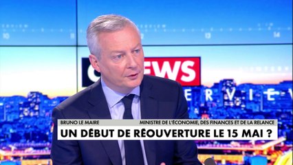 Bruno Le Maire : «Une perspective d'avoir un calendrier mi-mai pour pouvoir redémarrer»