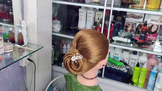 Cách Búi Tóc Đẹp Đơn Giản Bông Hoa Hồng Kiểu Búi Thấp Tạo Hình Hoa! Kiểu Tóc 131