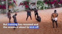 Wrestling makes a comeback in Senegal after yearlong wait