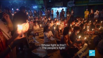 Myanmar protesters urge more action aas internet blackout widens