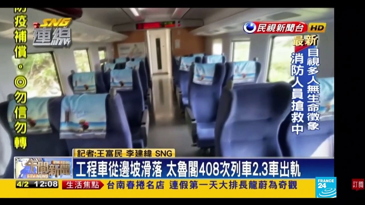 Dozens feared dead in Taiwan train crash