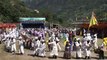 Rung tribe of Uttarakhand performing their traditional victory dance during Kangdali festival