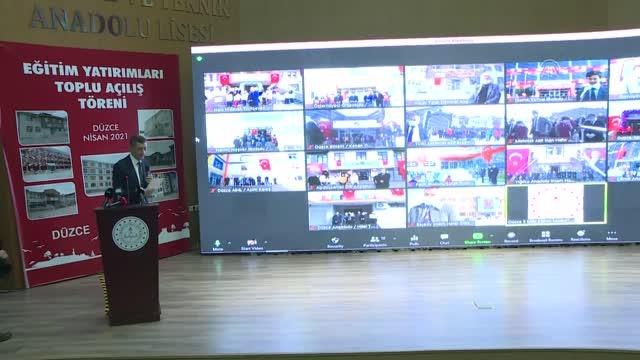 Milli Eğitim Bakanı Selçuk, Düzce'de yapımı tamamlanan eğitim tesislerinin açılışında konuştu Açıklaması
