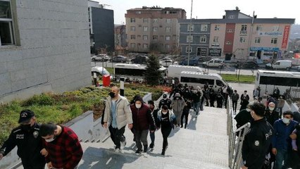 Sahte beyaz eşya dolandırıcılığından yakalanan 45 şüpheli adliyeye sevk edildi
