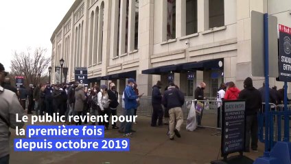 "Ça fait du bien de revenir au stade": les fans de baseball au Yankee Stadium