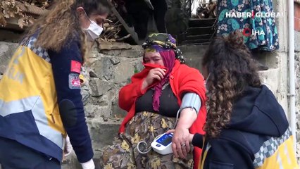 Yanan evlerinin gündüz gözüyle görünce fenalık geçirdiler