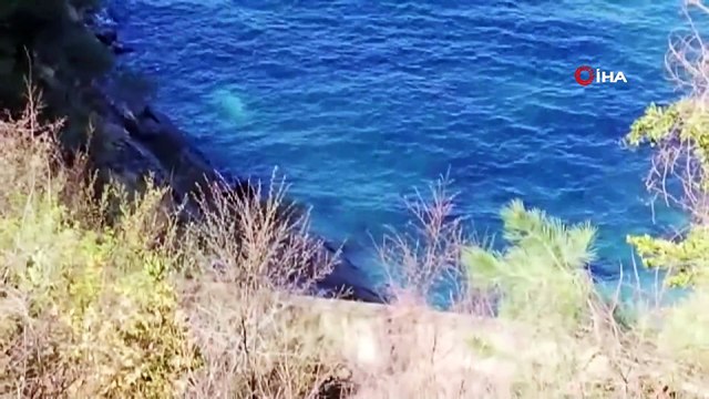 Otomobil 100 metreden denize uçtu: 1 ölü, 1 kayıp