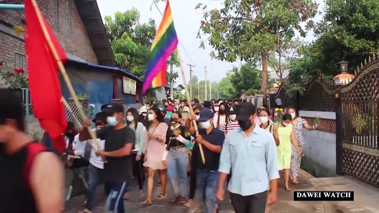 تظاهرات في بورما لتكريم ضحايا الانقلاب العسكري