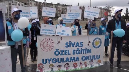 Sivas'ta Otizm Farkındalık Günü