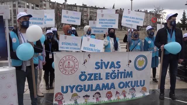 Sivas'ta Otizm Farkındalık Günü