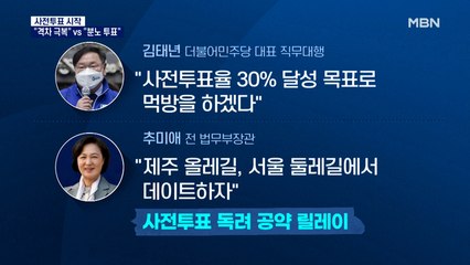 여야 모두 사전투표 독려…"격차 극복" vs "분노한다면 투표"