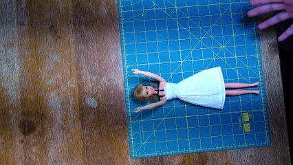 How to make a doll dress - How to make a barbie dress -  Can we duplicate the dress for Francie?
