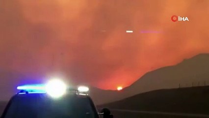 ABD'nin Kuzey Dakota eyaletinde orman yangını: gökyüzü dumanla kaplandı
