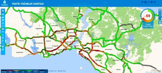 İstanbul'da kısıtlama öncesi trafik yoğunluğu