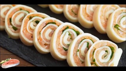 Сырный рулет с рыбой