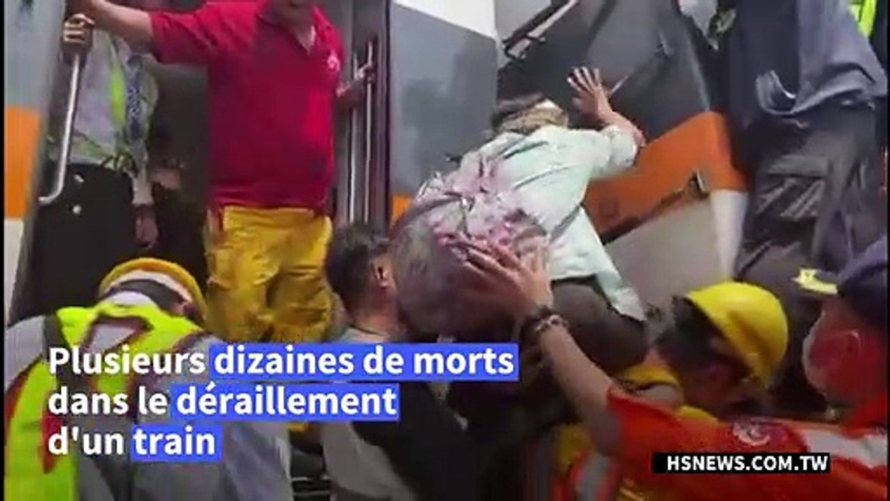 Taïwan: plusieurs dizaines de morts lors du déraillement d'un train